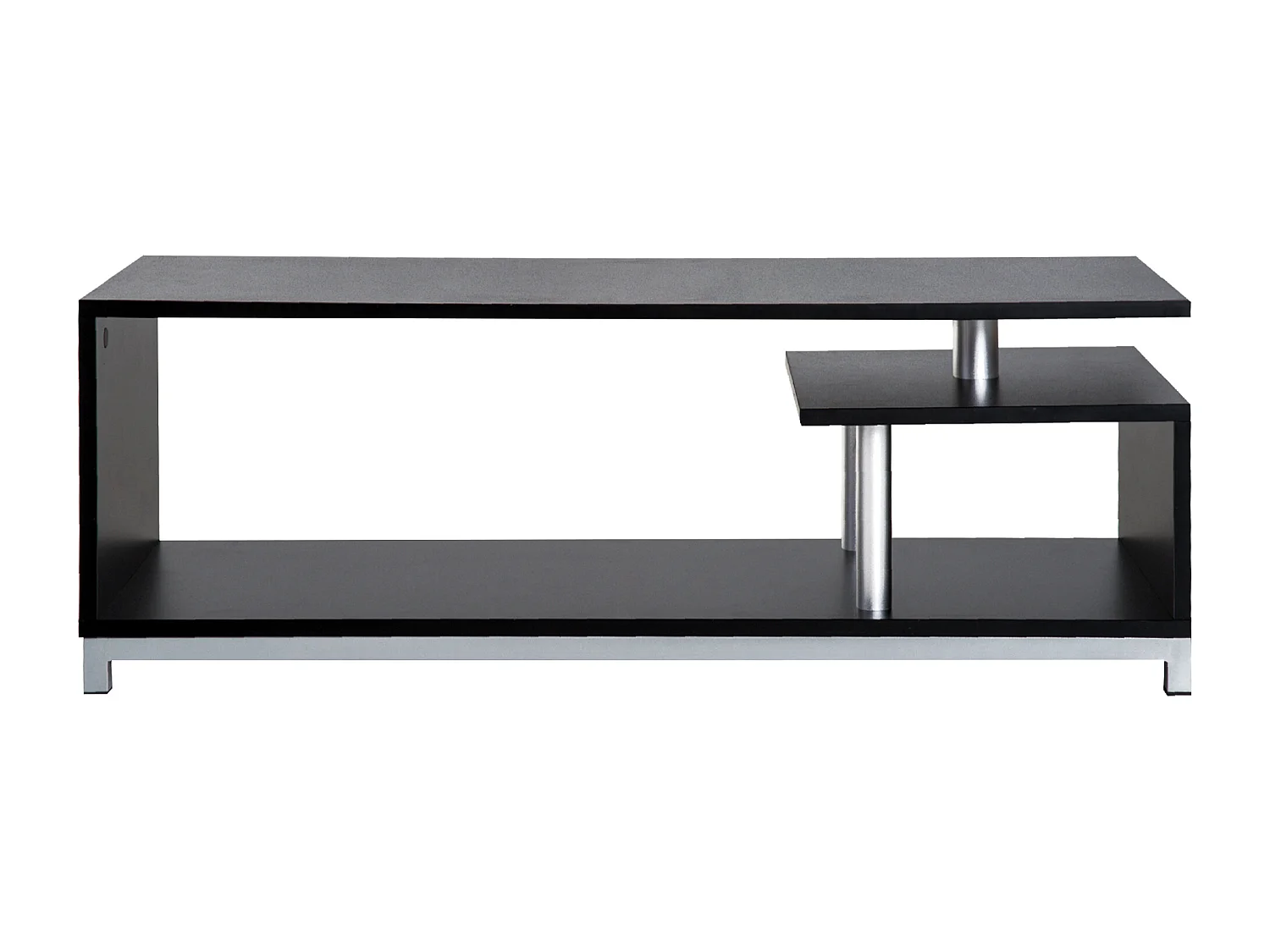 Mobile tv moderno con ripiano in legno nero