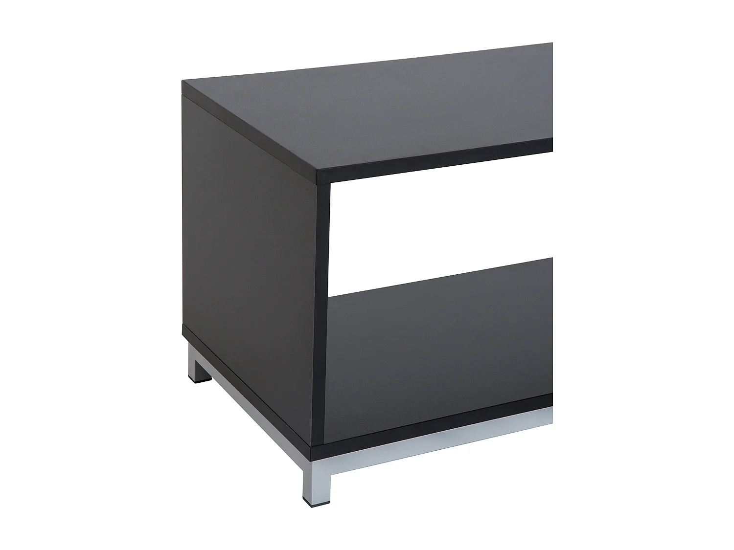 Mobile tv moderno con ripiano in legno nero