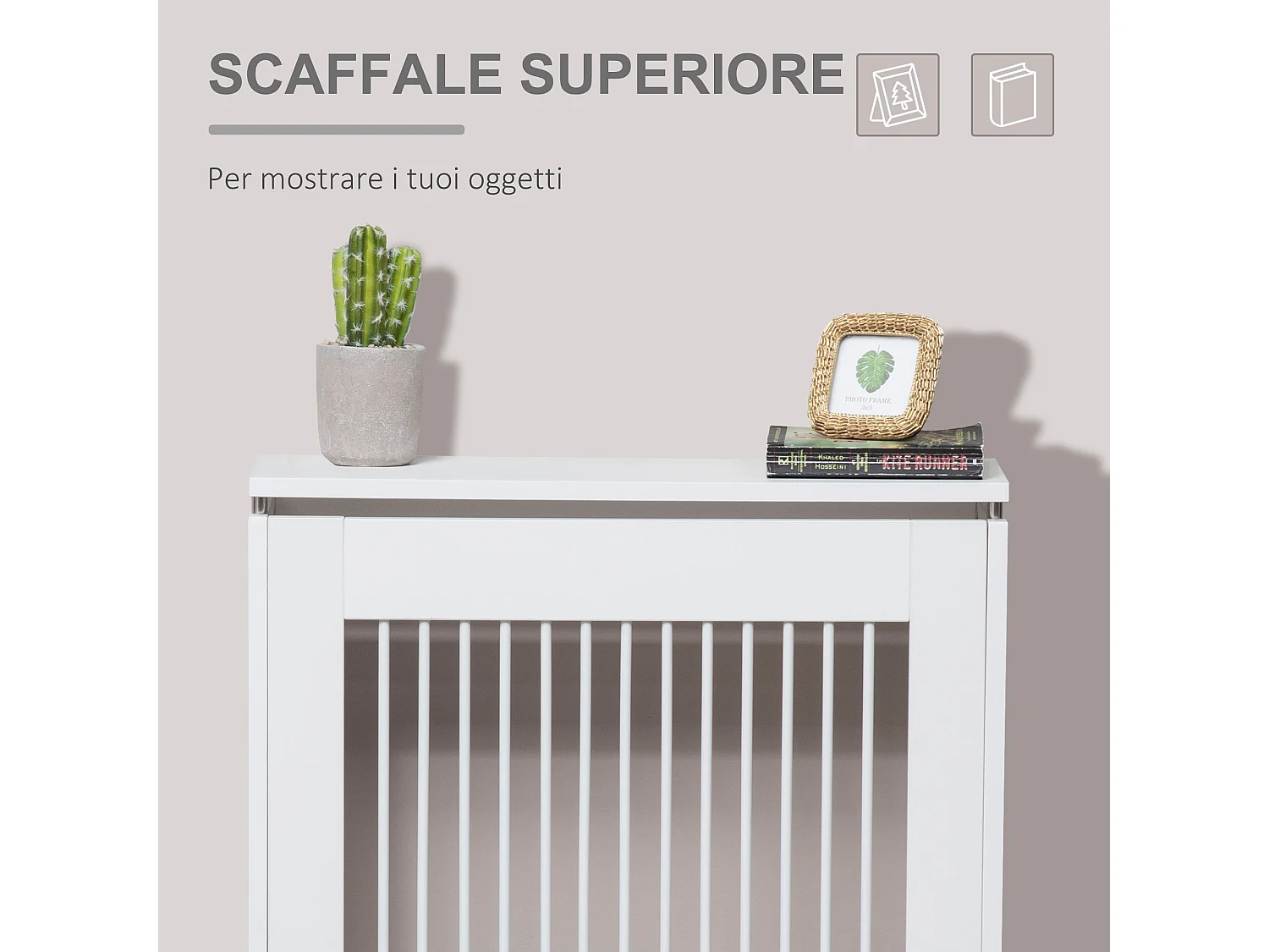 Copritermosifone a doghe moderno ed elegante per la casa