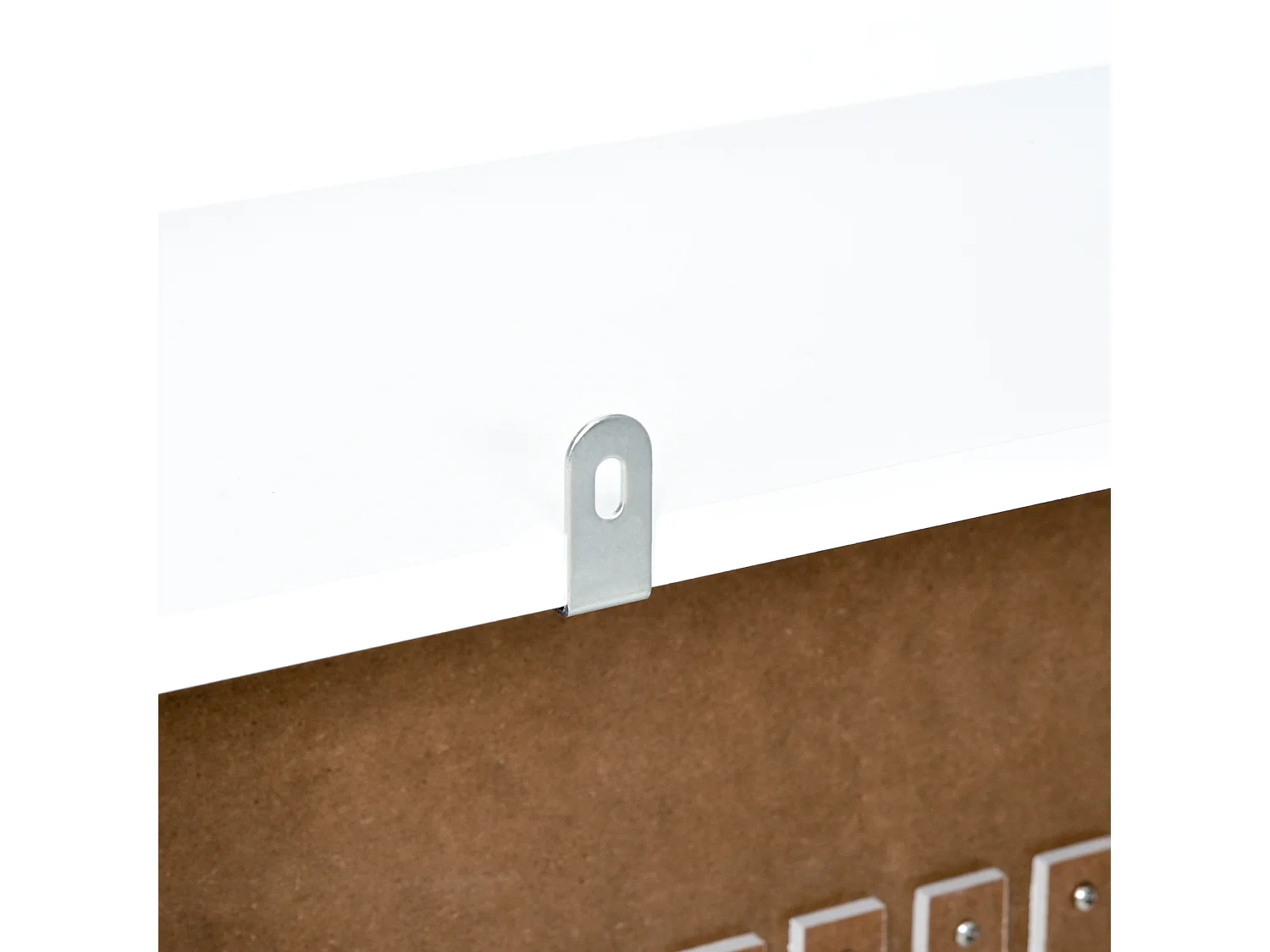 Copritermosifone bianco in mdf 78x19x82 cm con piano d'appoggio