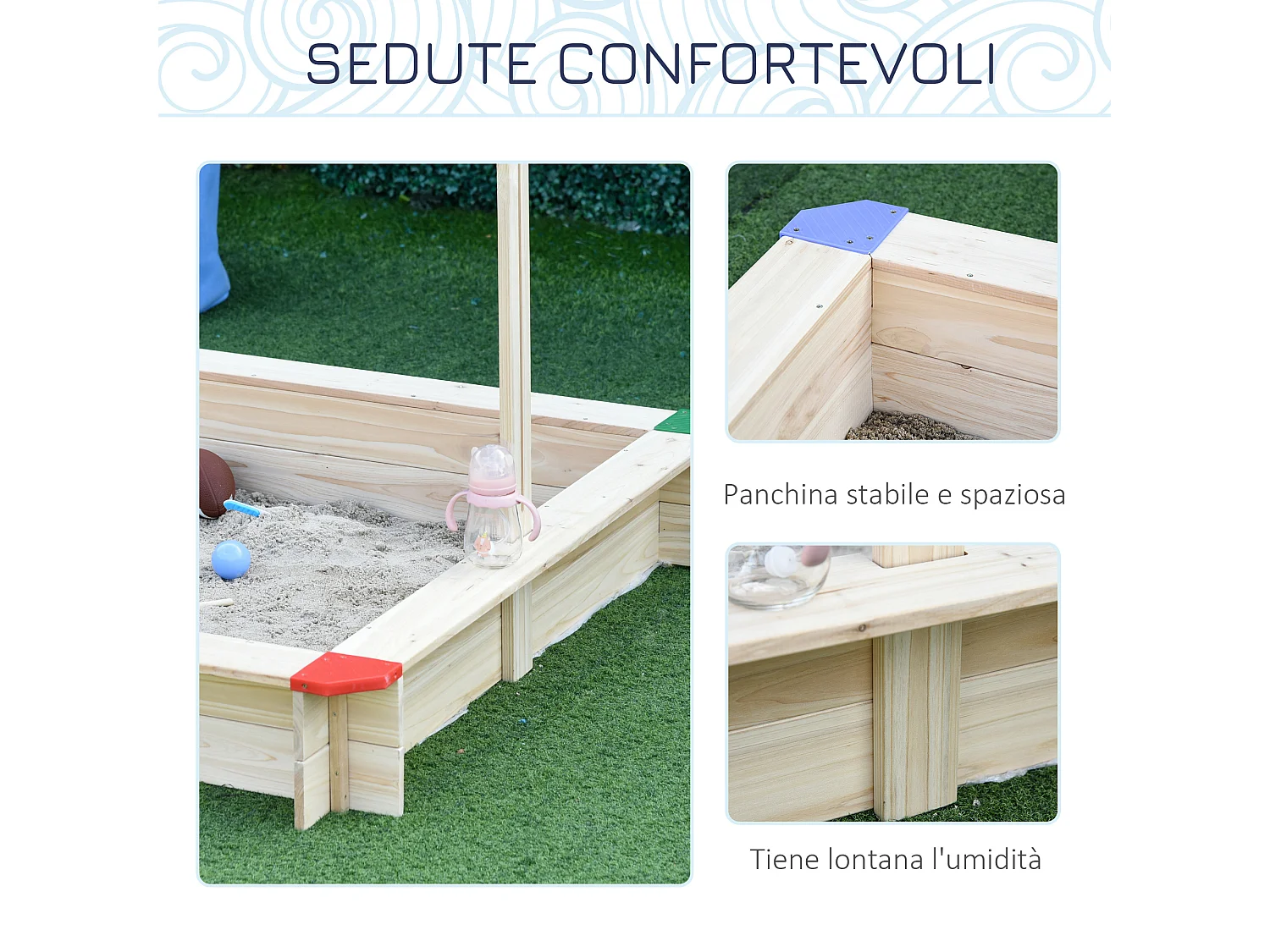 abbiera per Bambini in Legno con Panca