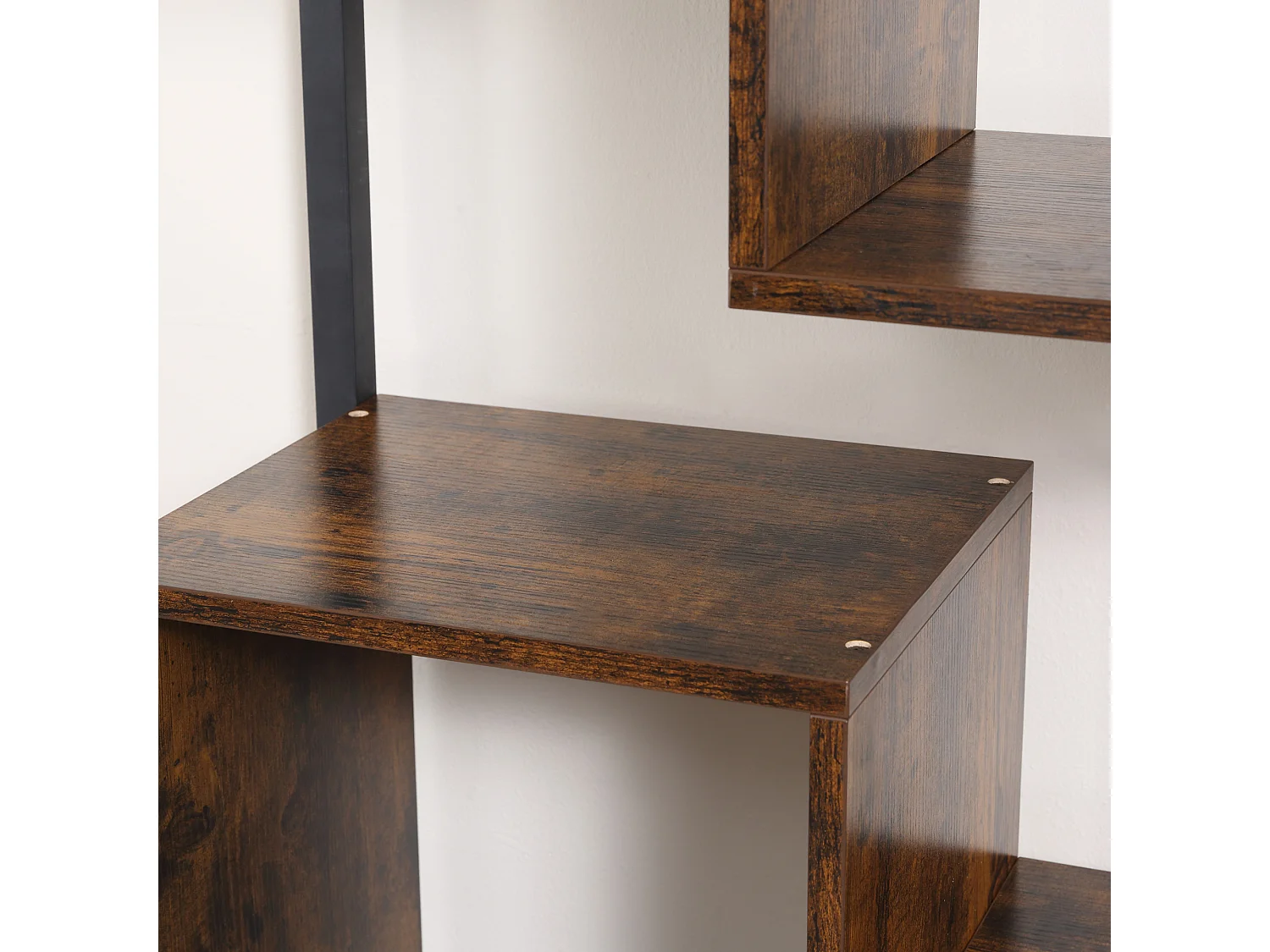 Mobile libreria 8 ripiani armadietto 2 ante stile industriale