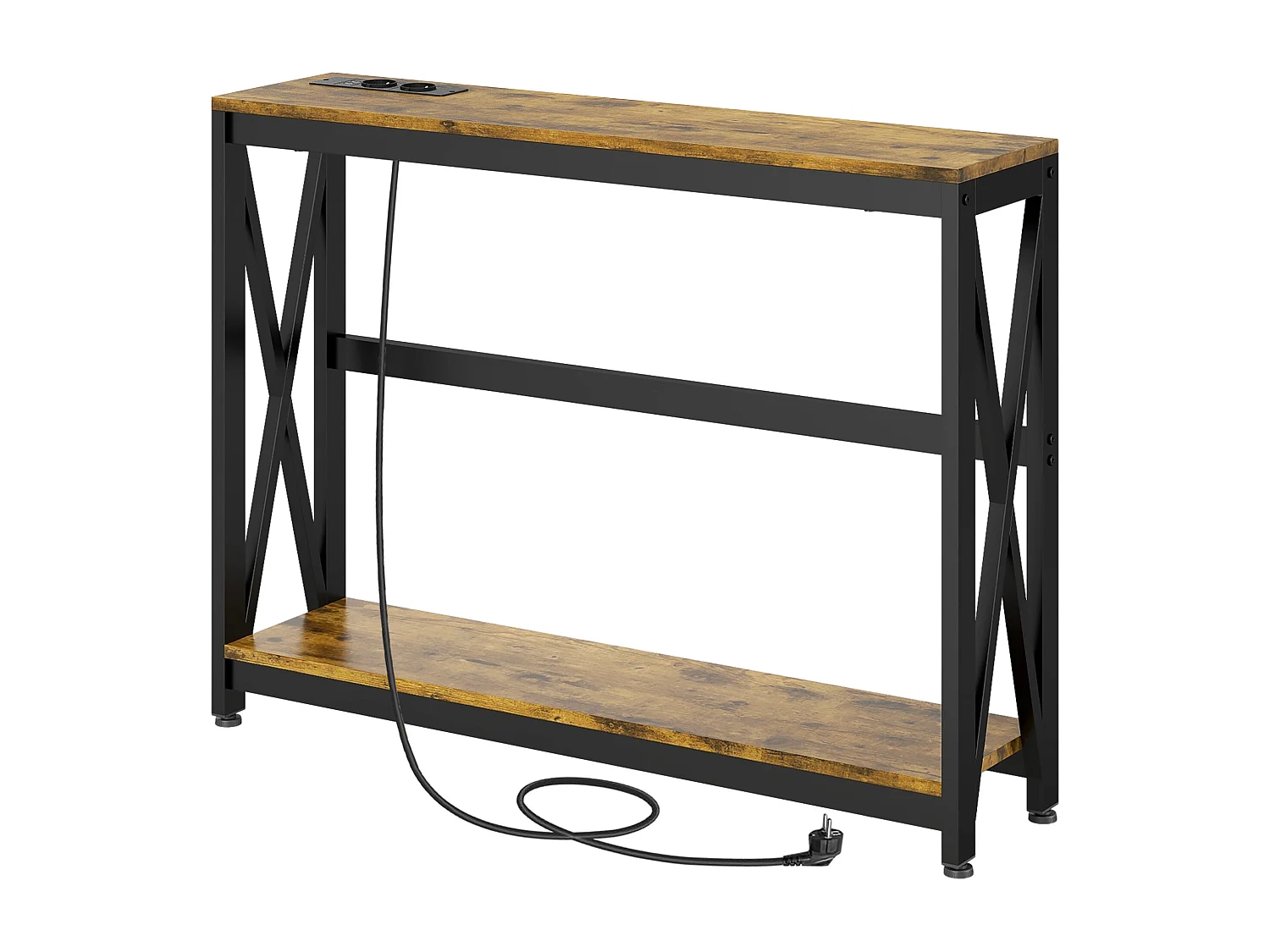 Consolle da ingresso con prese di corrente e usb