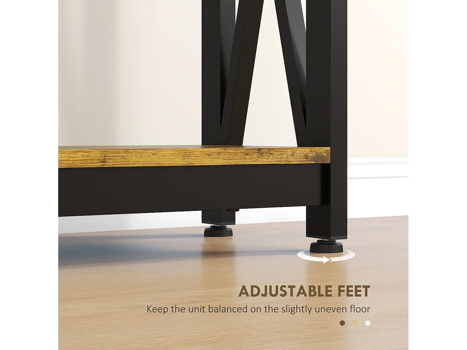 Consolle da ingresso con prese di corrente e usb