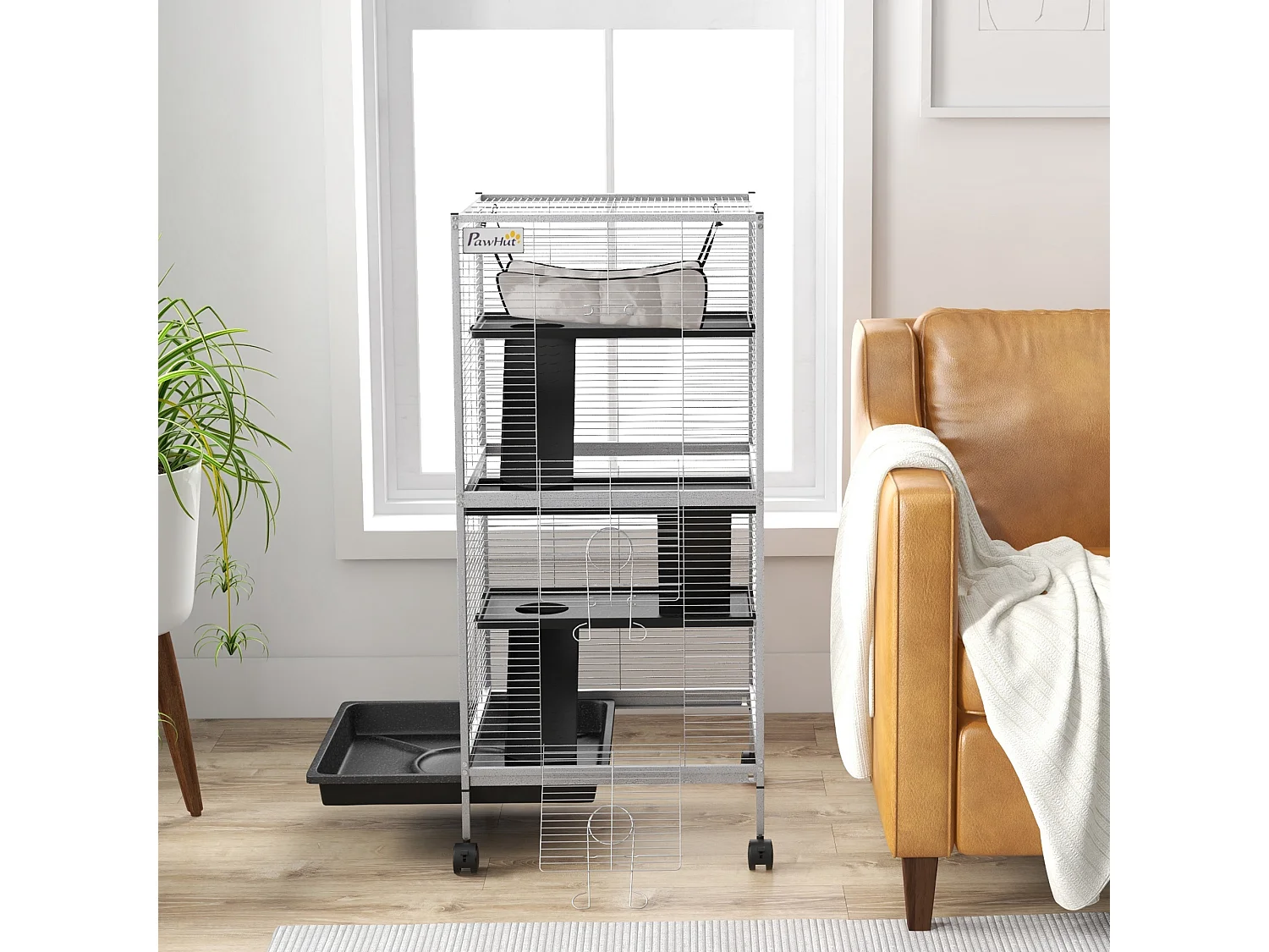 Sedia inginocchiatoio in tessuto effetto lino e legno di betulla nero