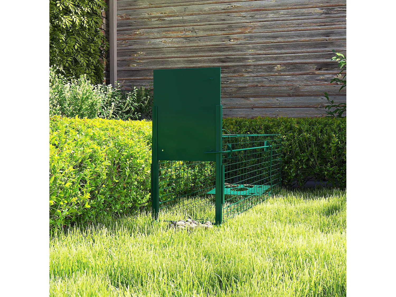 Gabbia trappola per ratti e topi 100x25x28cm verde