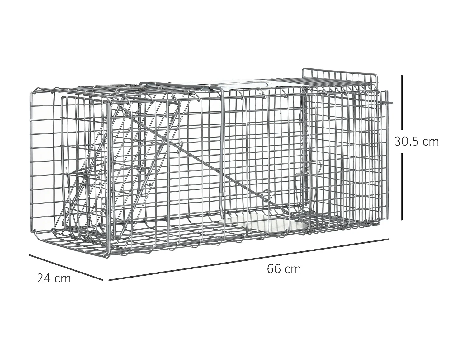 Trappola per ratti topi e nutrie pieghevole in acciaio