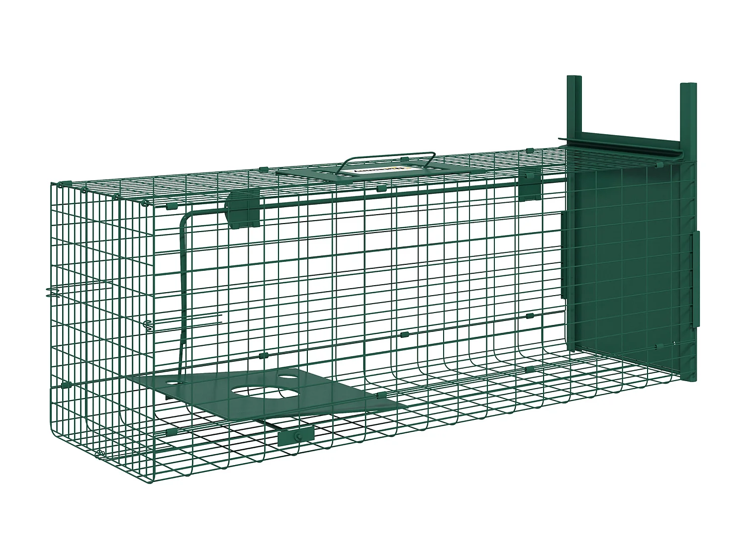 Gabbia trappola per ratti e topi 100x25x28cm verde