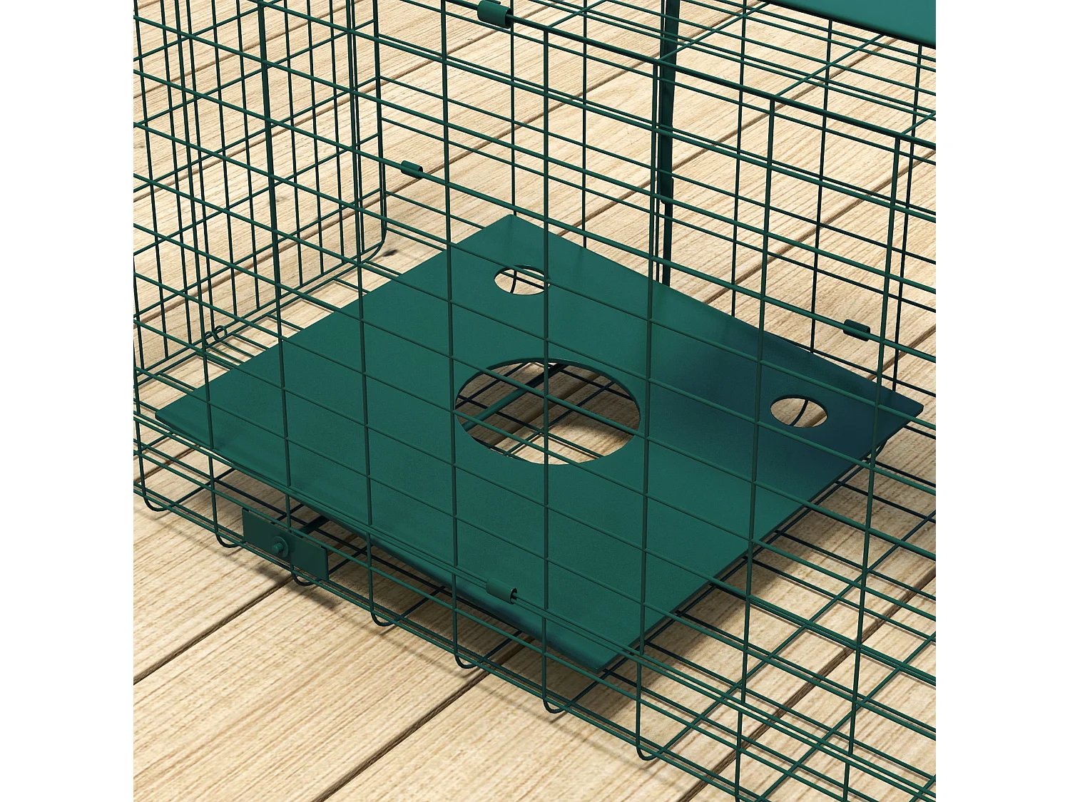 Gabbia trappola per ratti e topi 100x25x28cm verde