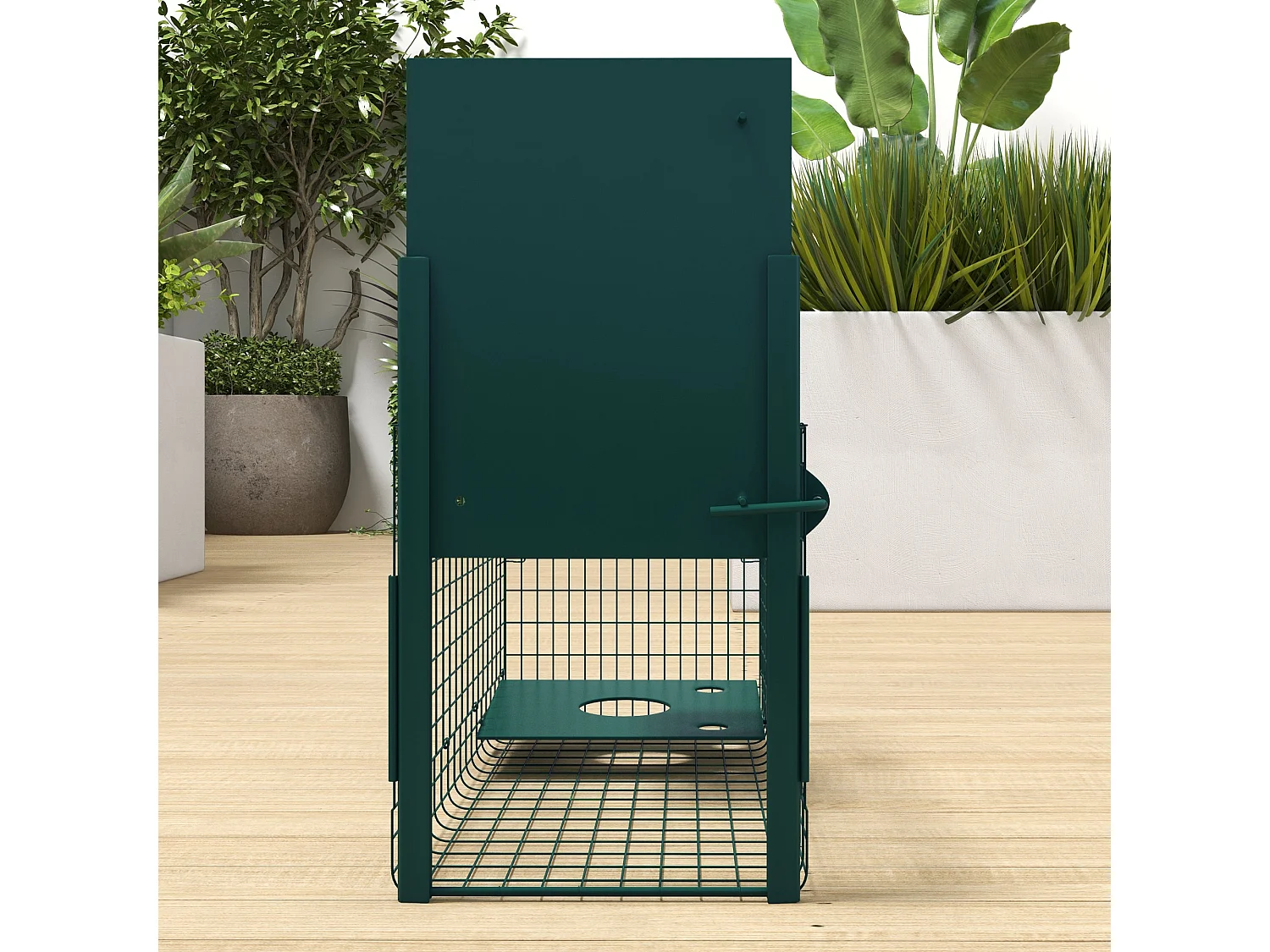 Gabbia trappola per ratti e topi 100x25x28cm verde