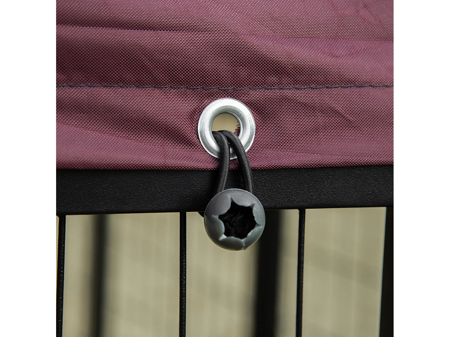 Recinto per cani da esterno in acciaio con copertura in tessuto