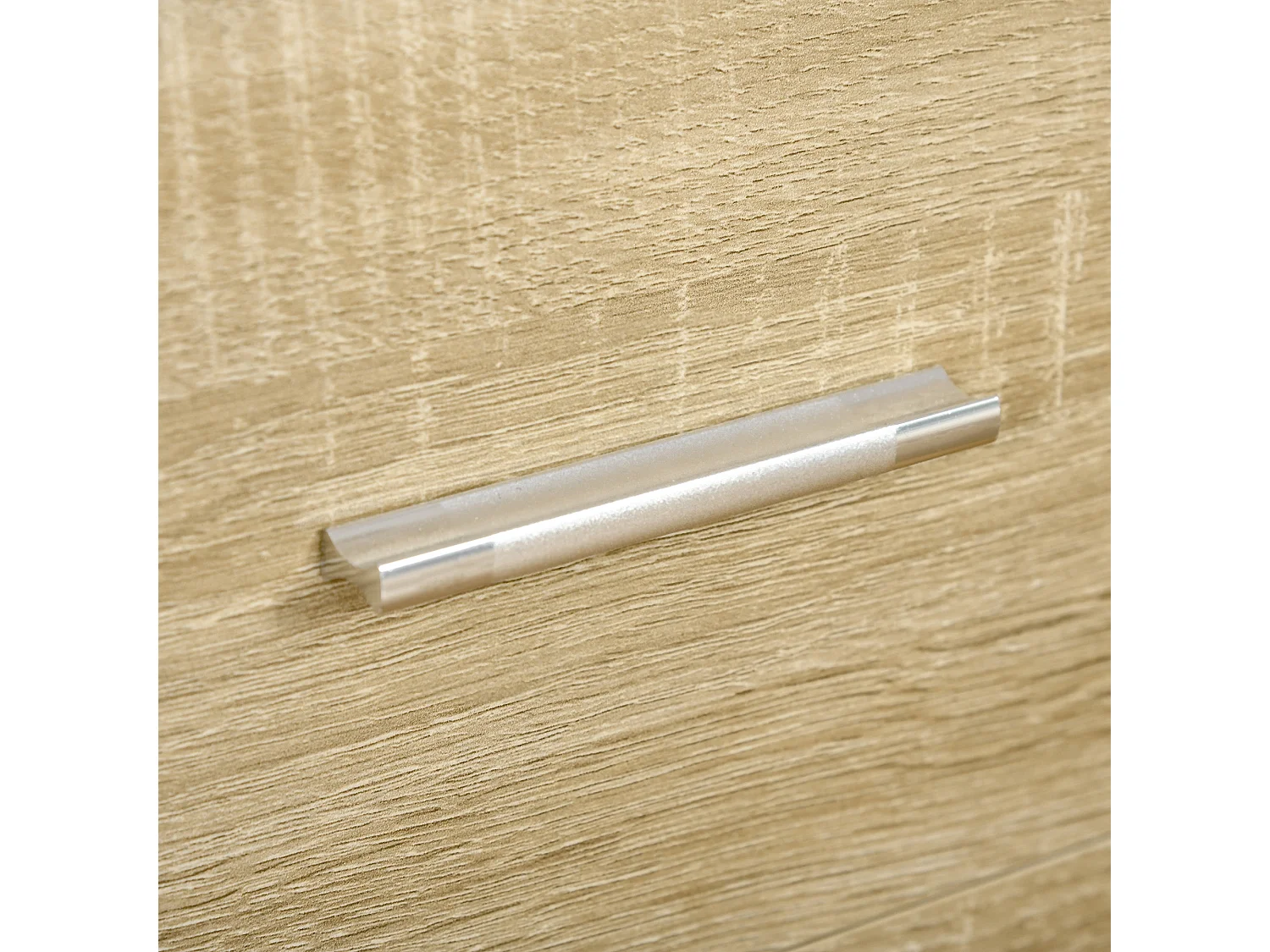 Cassettiera camera da letto comò camera da letto con 4 cassetti con maniglie in alluminio