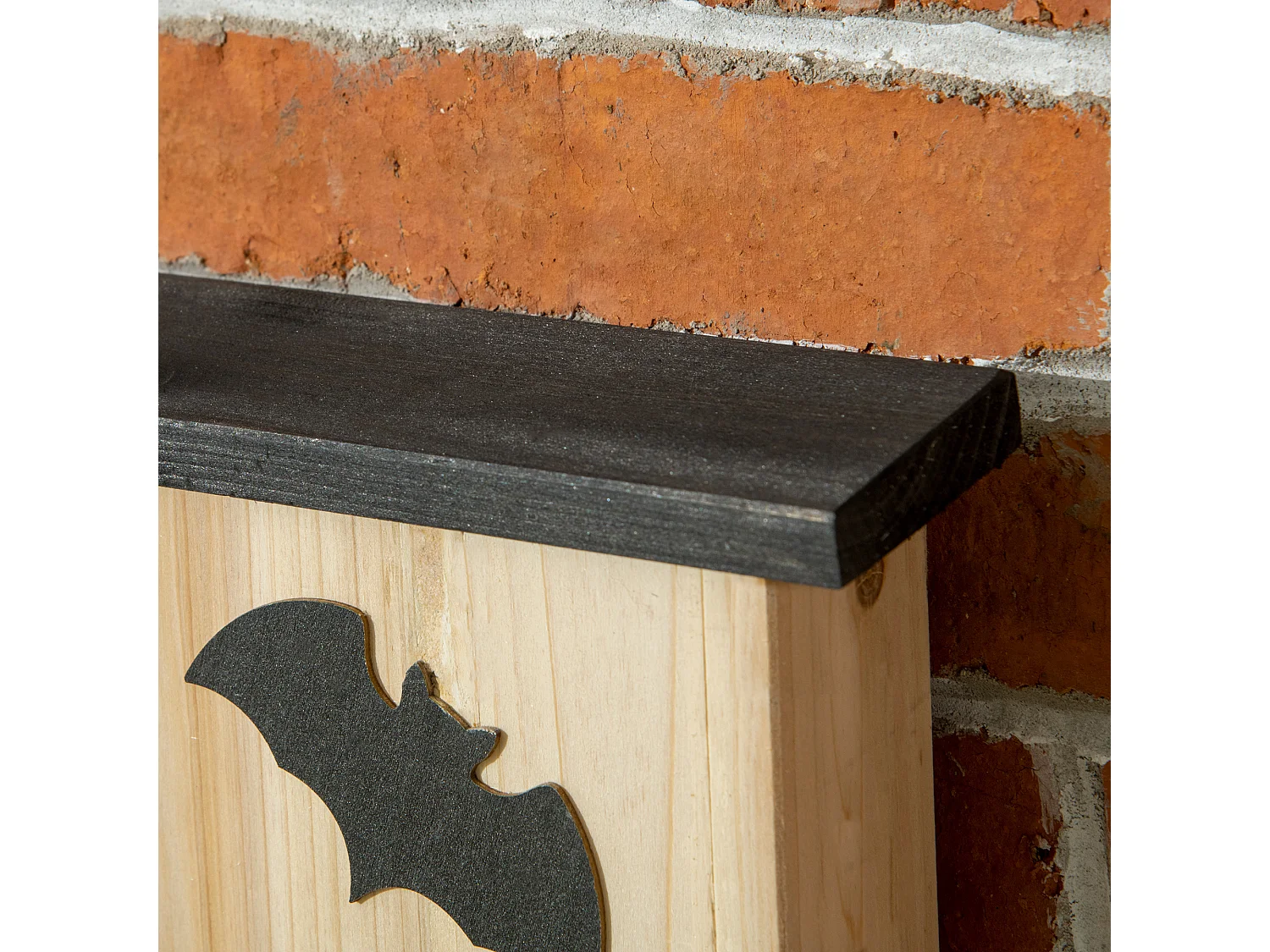 Set 3 casette per pipistrelli in legno di abete colore legno naturale