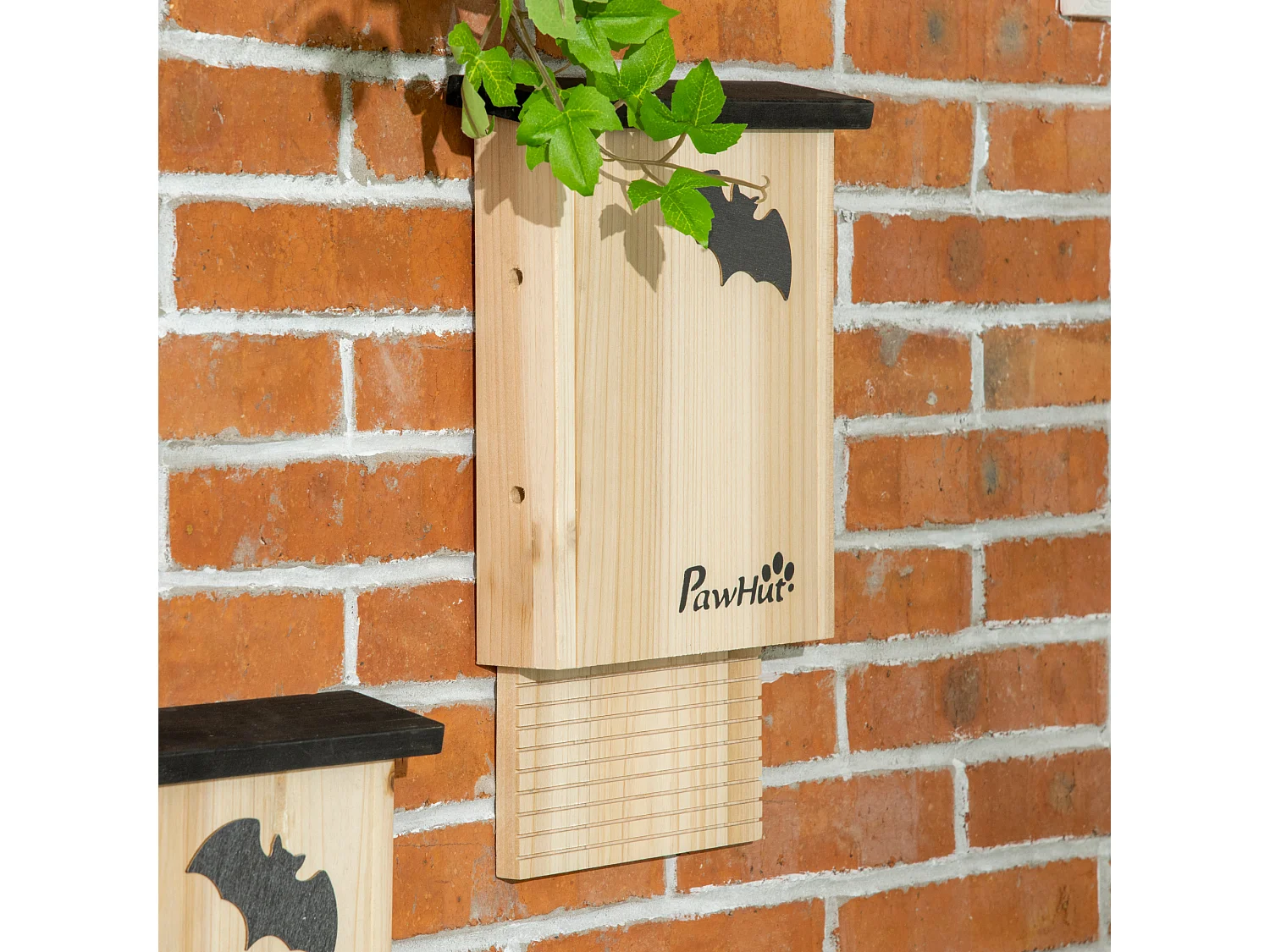 Set 3 casette per pipistrelli in legno di abete colore legno naturale