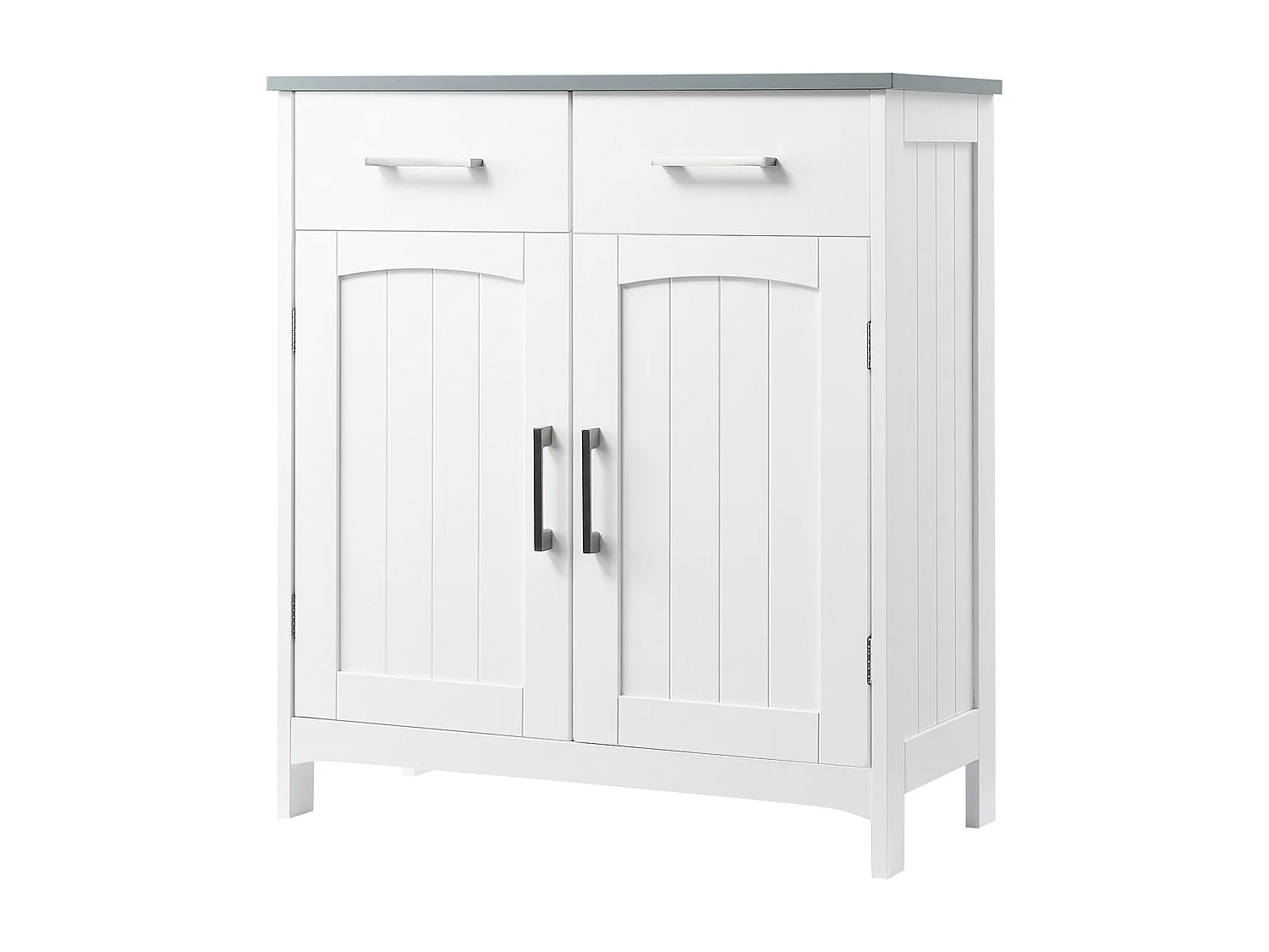 Mobiletto bagno con 2 ante 2 cassetti e ripiano regolabile