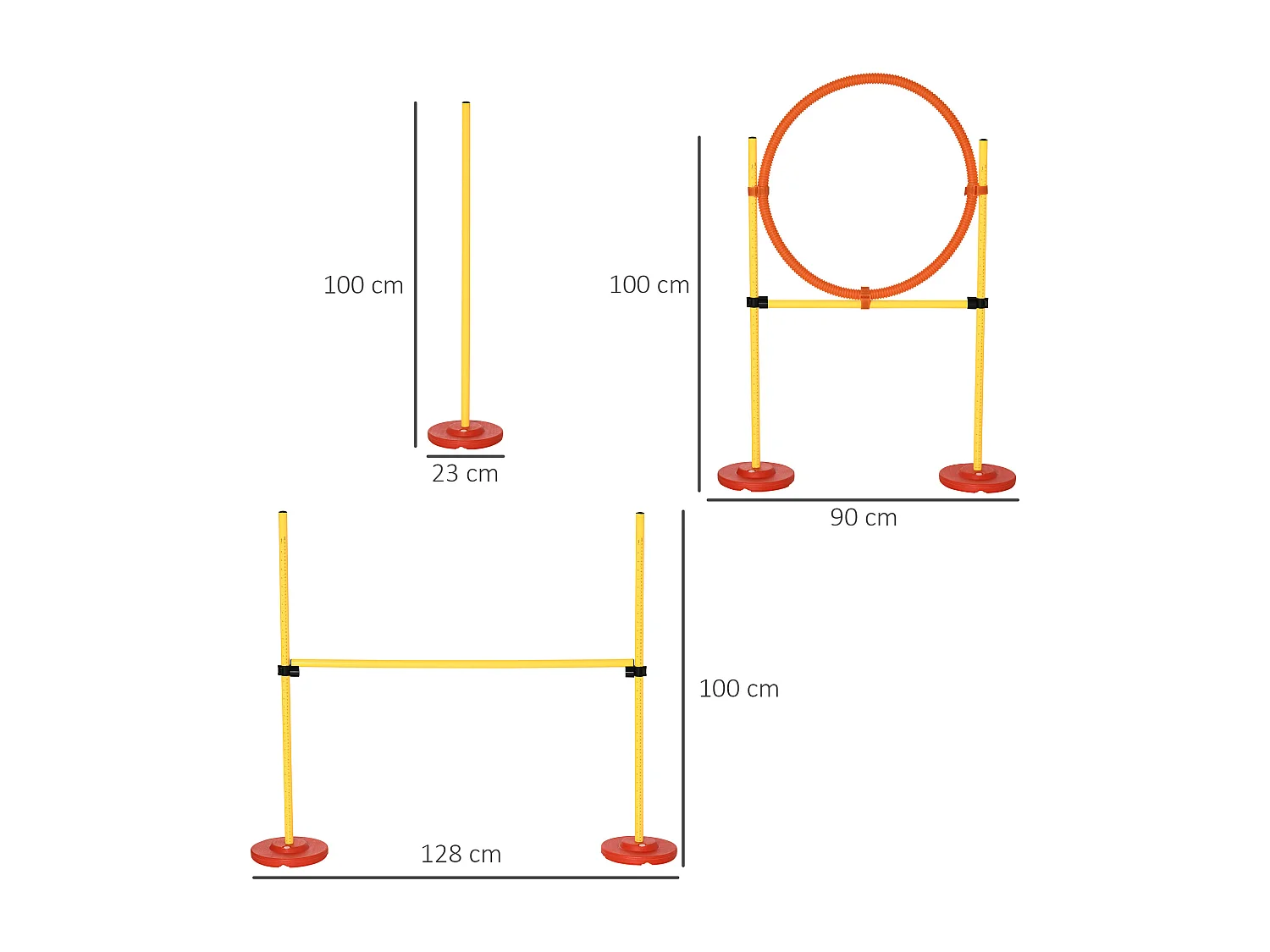 et Agility Dog 3 Esercizi: Slalom, Ostacoli