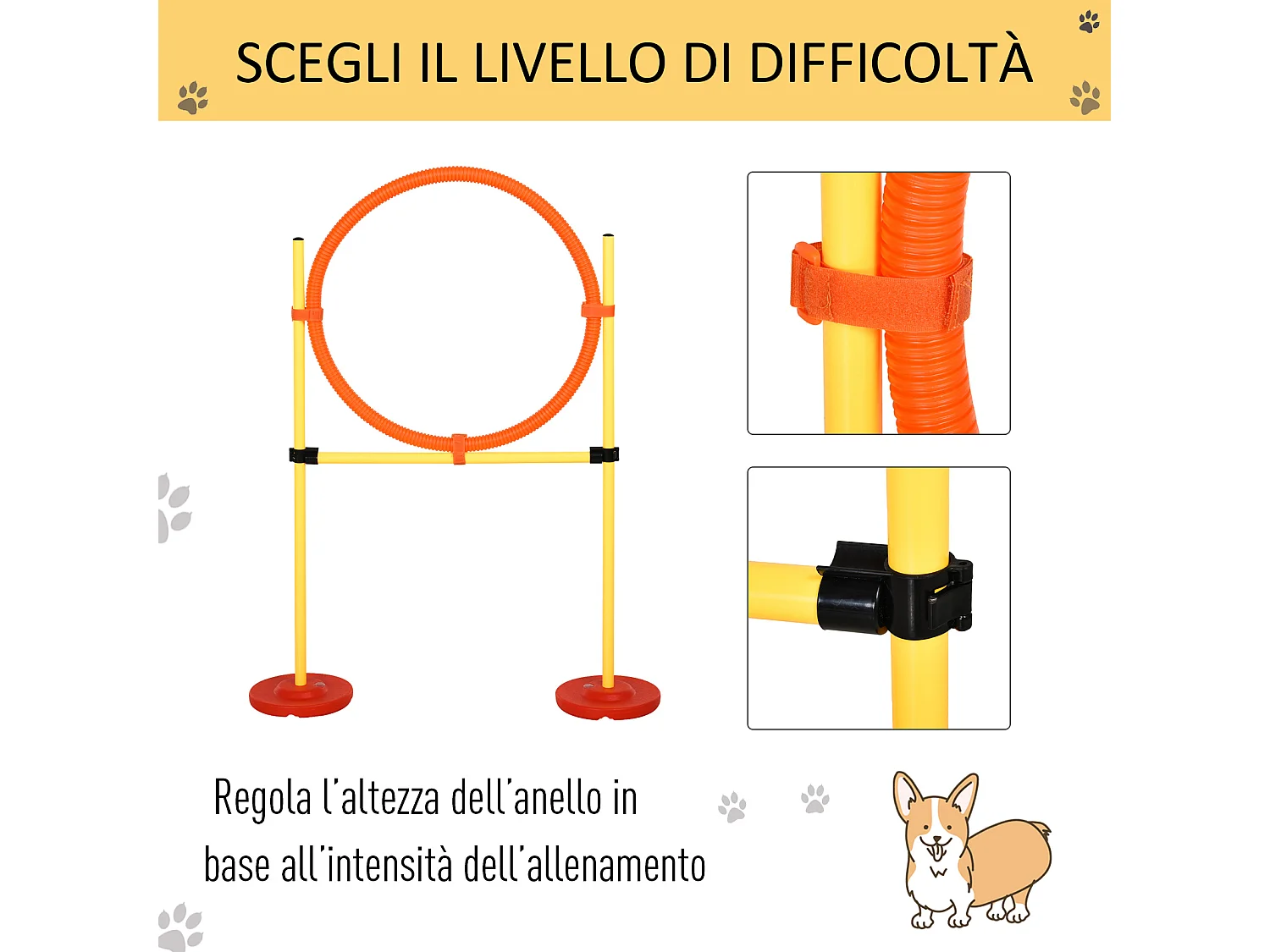et Agility Dog 3 Esercizi: Slalom, Ostacoli