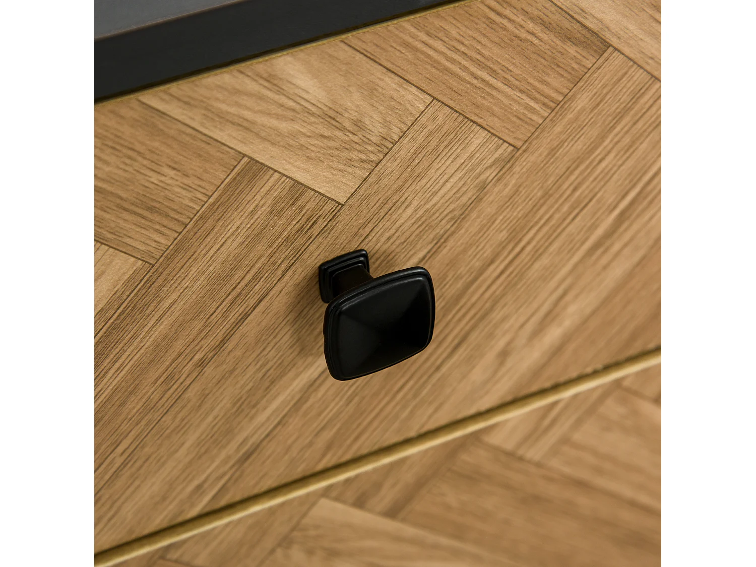 Cassettiera stile vintage industriale con cassetti in legno grigio