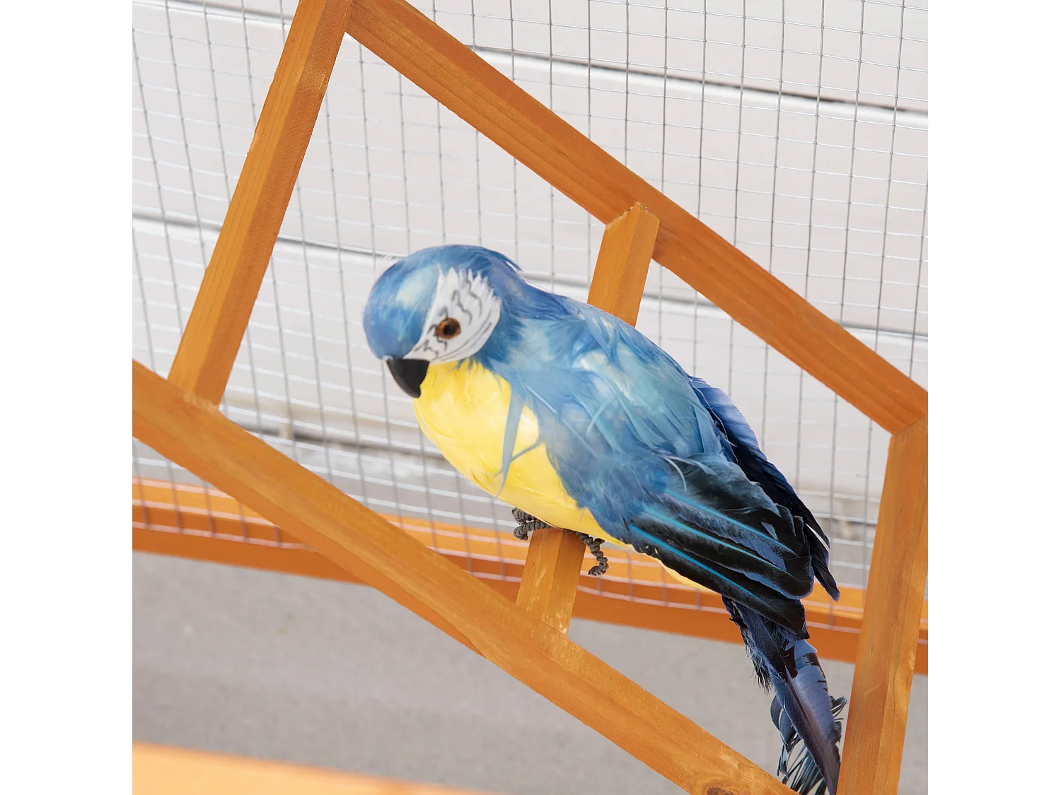 Gabbia per uccelli da esterno alta 165cm con 2 porte e vassoio