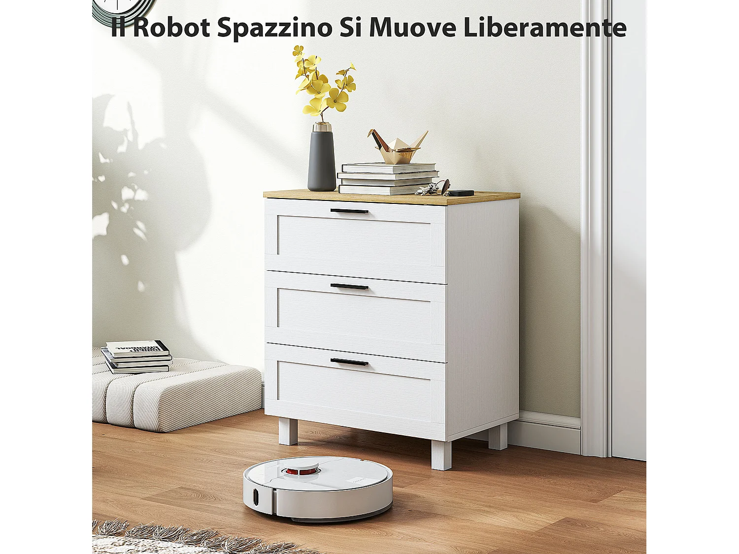 Cassettiera camera da letto 3 cassetti como camera da letto