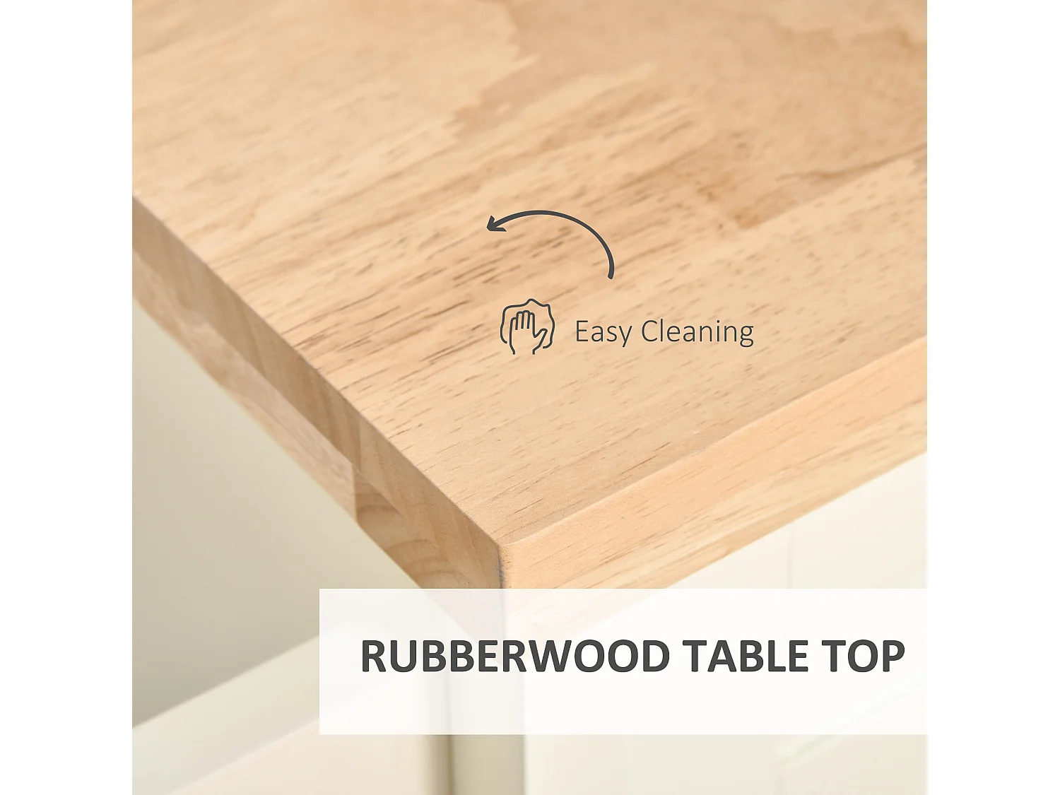 Isola per cucina con cassetti armadio e portasciugamani bianco