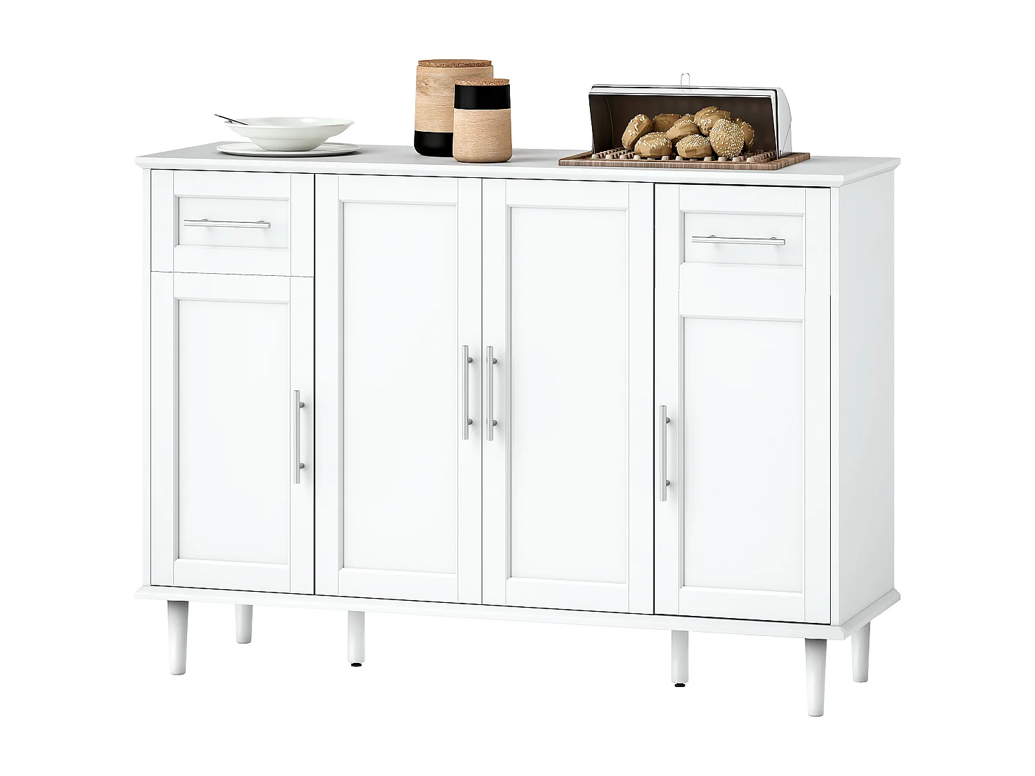 Mobile soggiorno credenza soggiorno con 2 cassetti e 3 armadietti