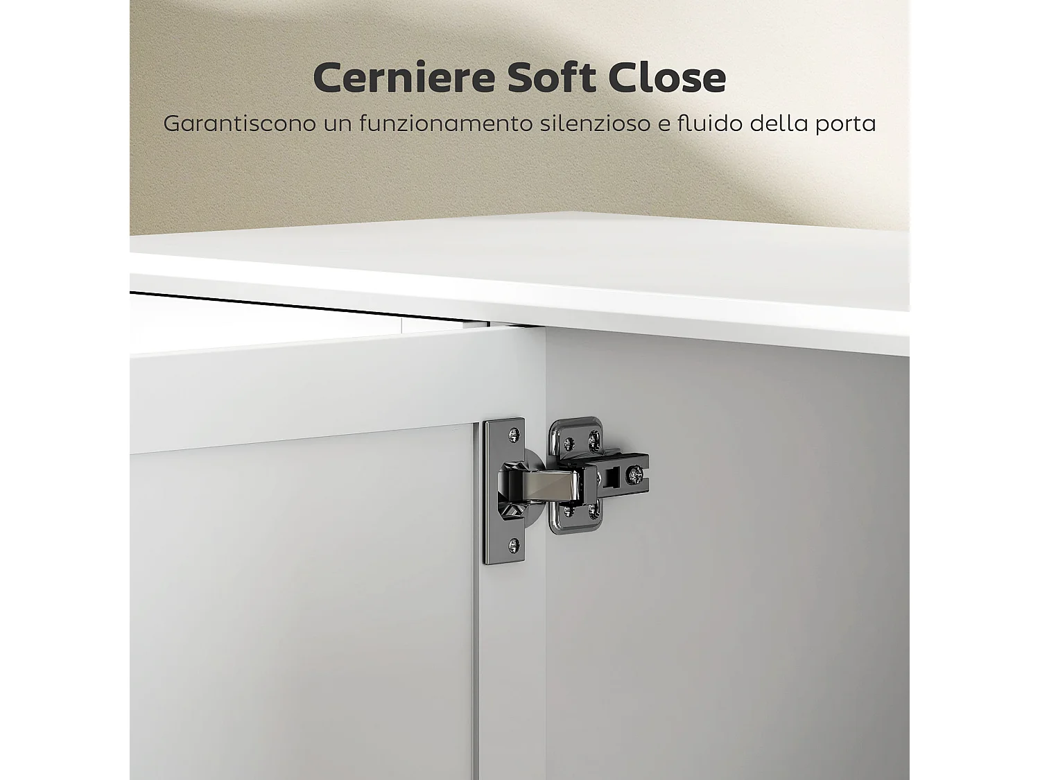 Mobile soggiorno credenza soggiorno con 2 cassetti e 3 armadietti