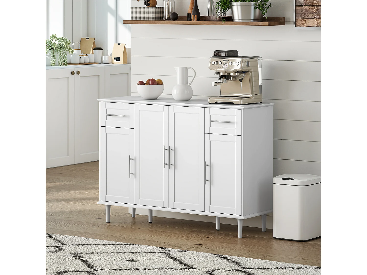 Mobile soggiorno credenza soggiorno con 2 cassetti e 3 armadietti