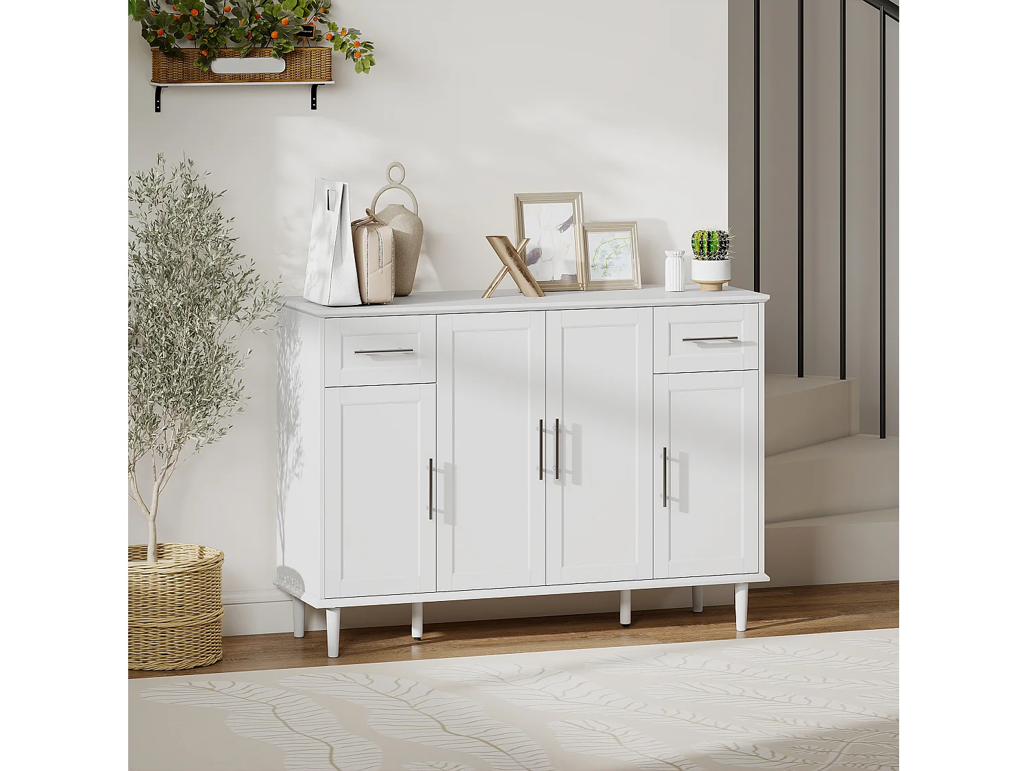 Mobile soggiorno credenza soggiorno con 2 cassetti e 3 armadietti