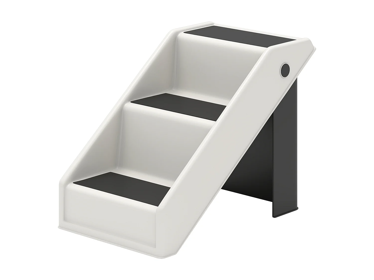 Scaletta per cani e gatti pieghevole antiscivolo con 3 scalini crema