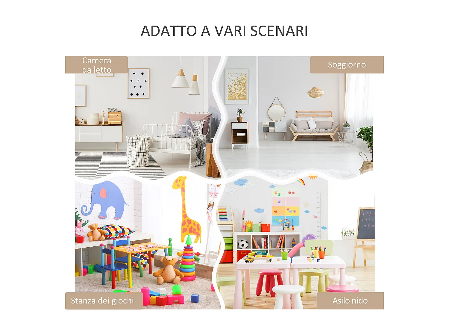 Piccola libreria per bambini con ripiani e cassetto in mdf bianco