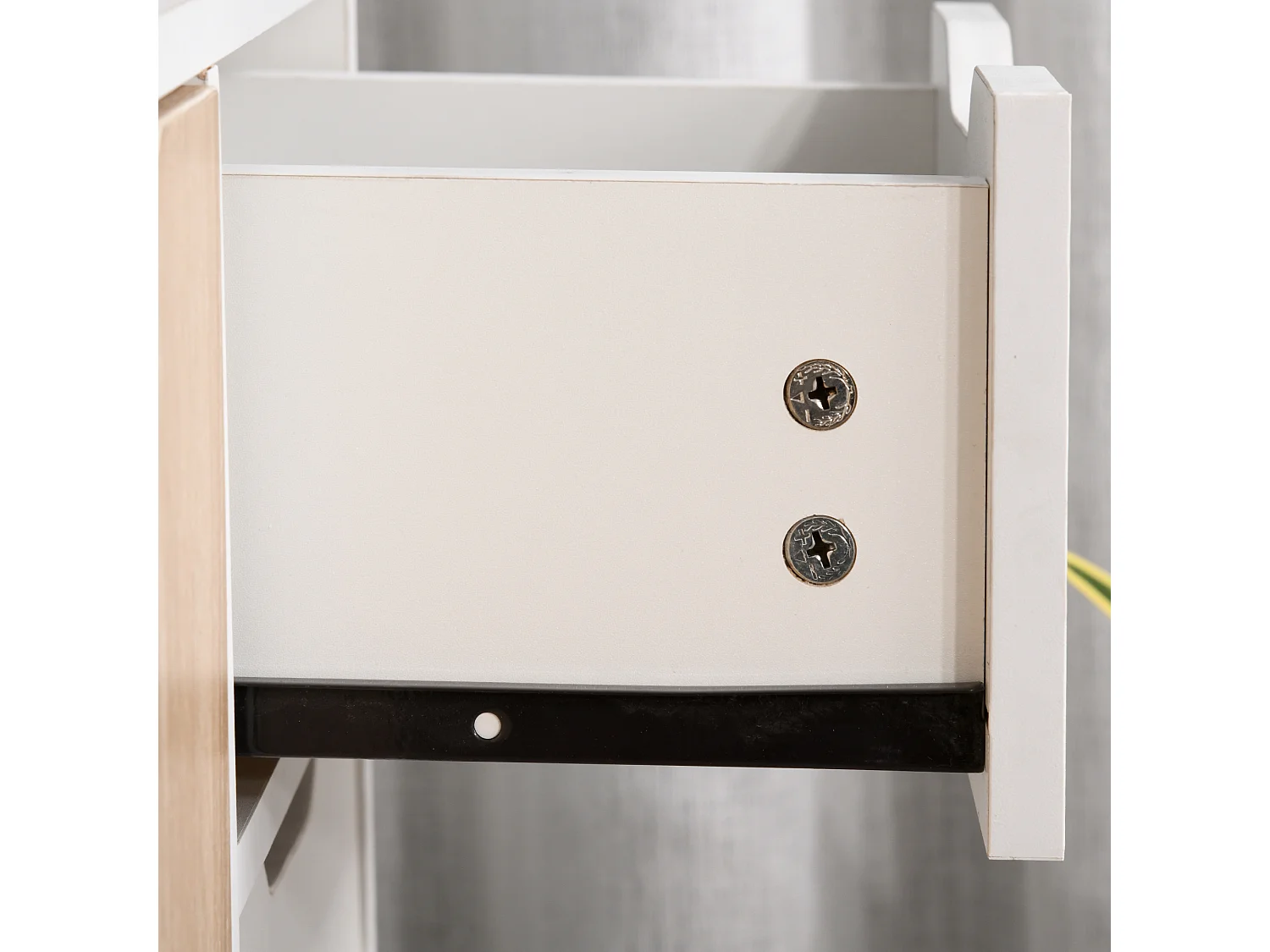 Mobiletto multiuso stile nordico con cassetto e armadietti