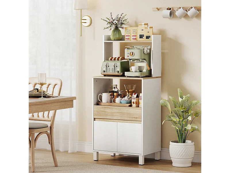 Mobile microonde con armadietto a 2 ante soft close