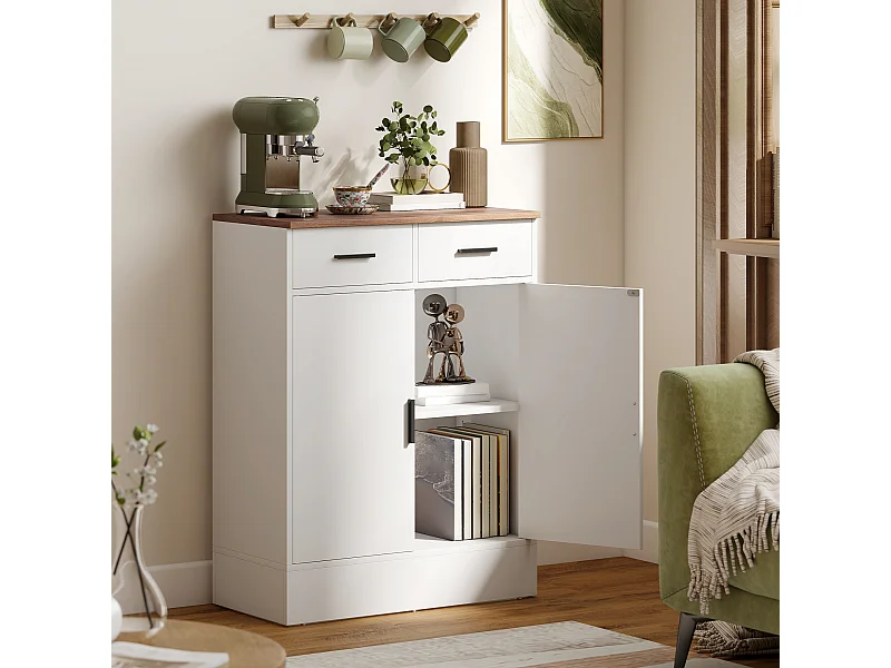 Credenza cucina con 2 cassetti e armadietto 2 ante mobile cucina moderno