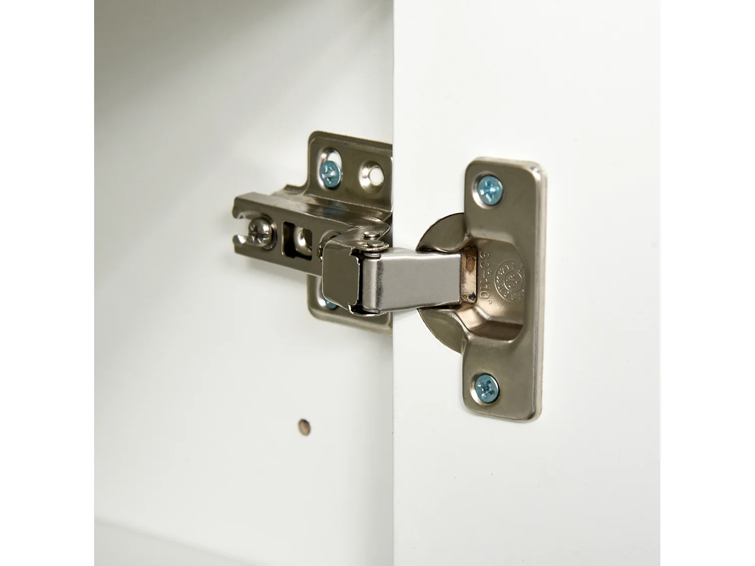 Mobiletto multiuso 2 cassetti e armadietti apertura a pressione