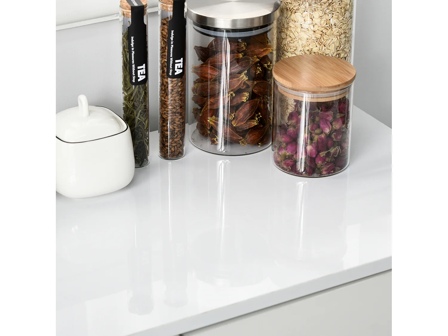 Mobiletto multiuso 2 cassetti e armadietti apertura a pressione