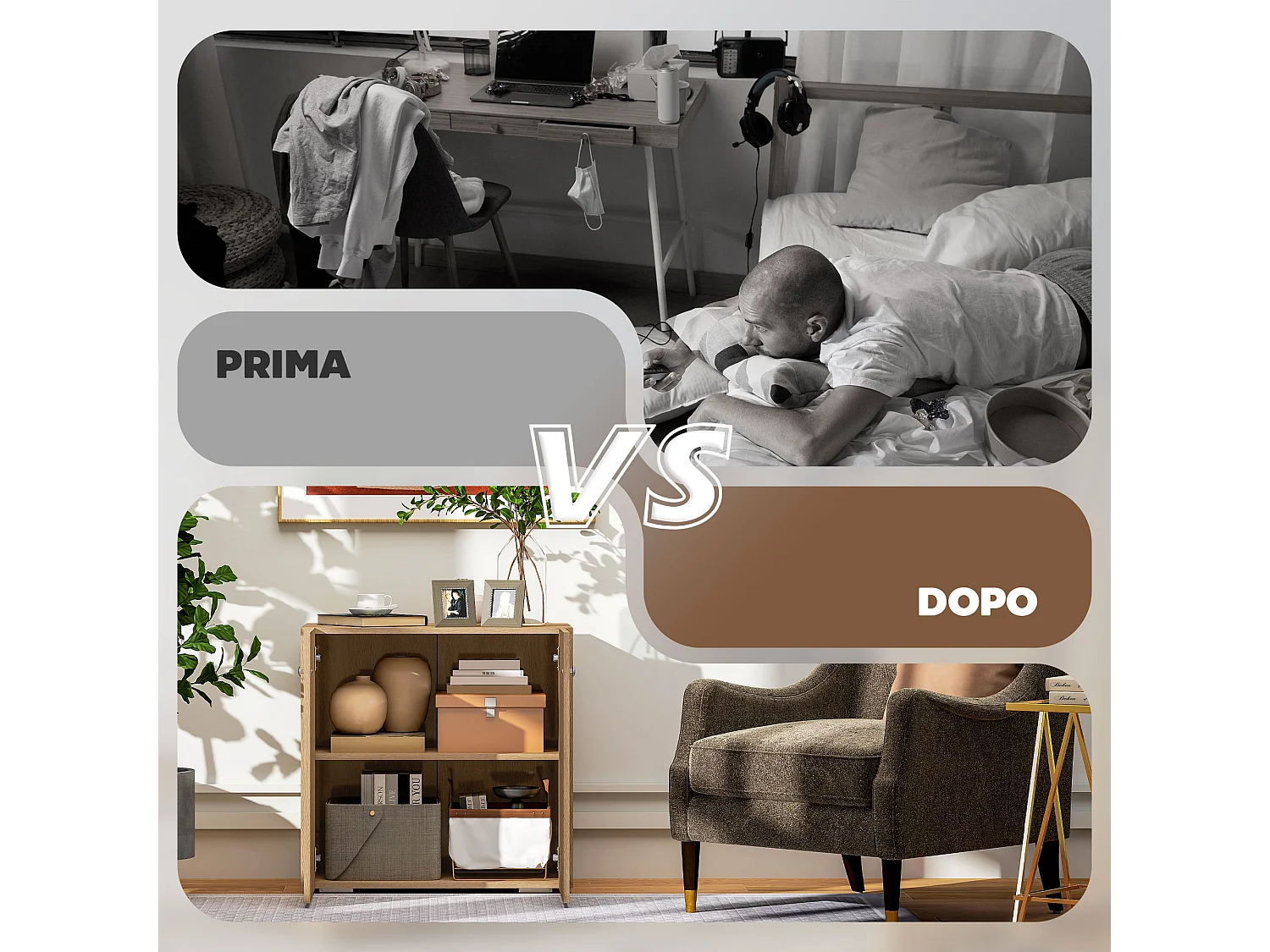 Mobiletto multiuso a 2 ante mobiletto soggiorno o ufficio in legno