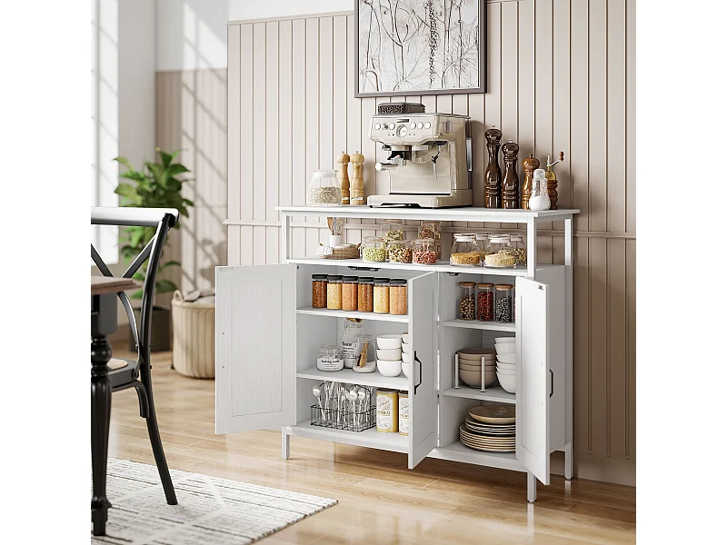 Credenza cucina con ripiano aperto e 2 armadietti mobile cucina