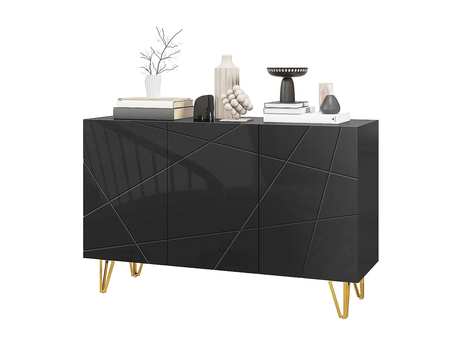 Mobile contenitore con 2 armadietti e ripiano regolabile a 3 livelli