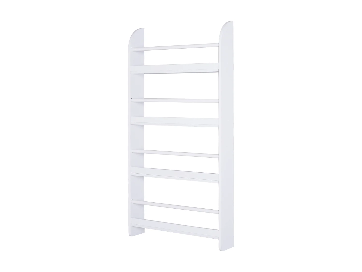 Libreria da parete con 4 ripiani impermeabile bianco