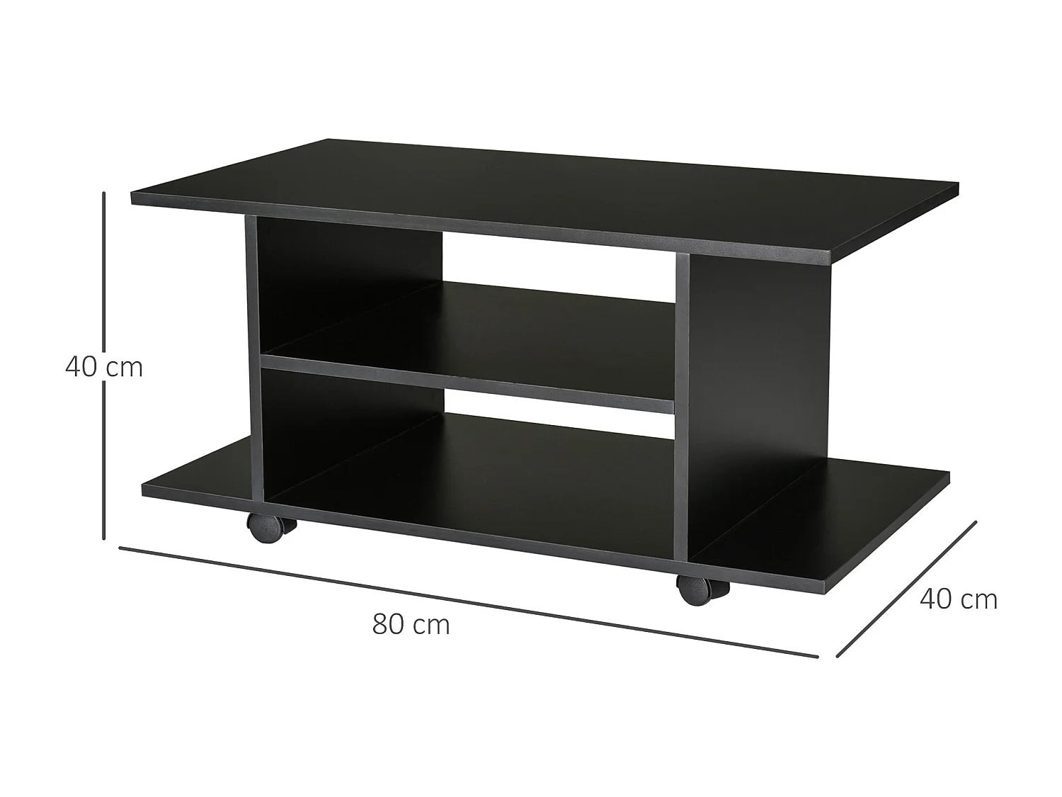 Libreria da parete con 4 ripiani impermeabile bianco