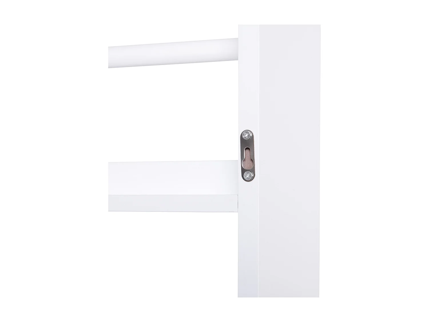 Libreria da parete con 4 ripiani impermeabile bianco