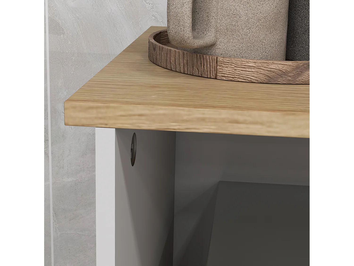 Mobile microonde con piano per elettrodomestici armadietti e anta in vetro