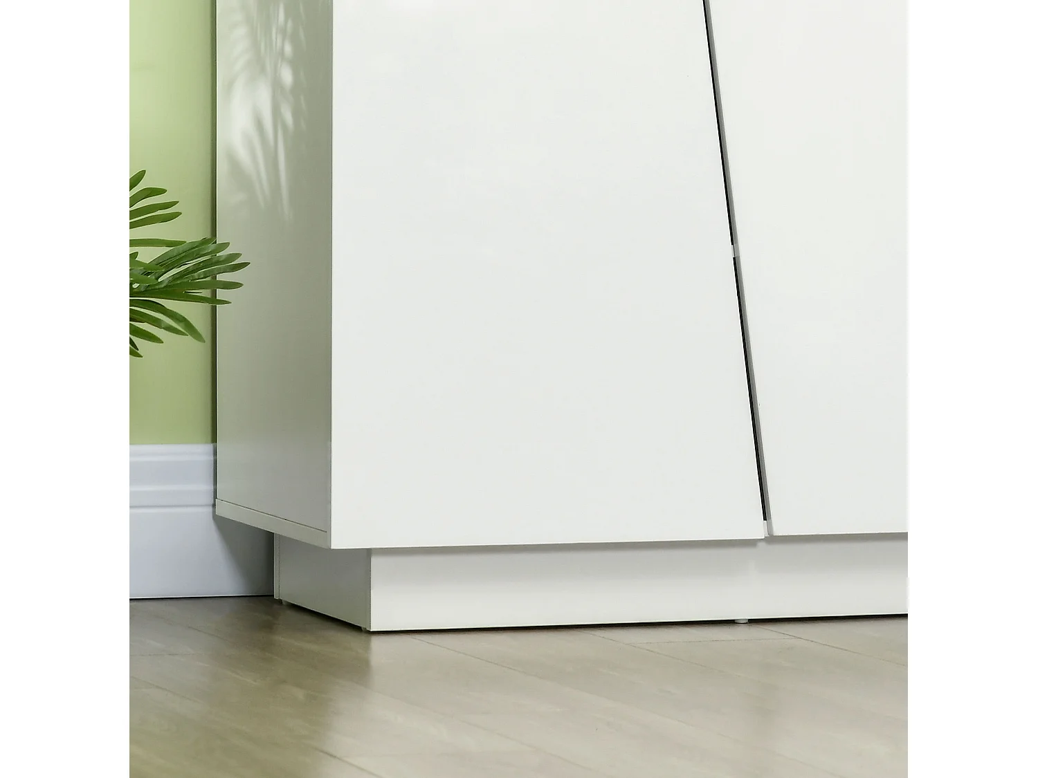 Mobiletto multiuso a 5 livelli in truciolato bianco