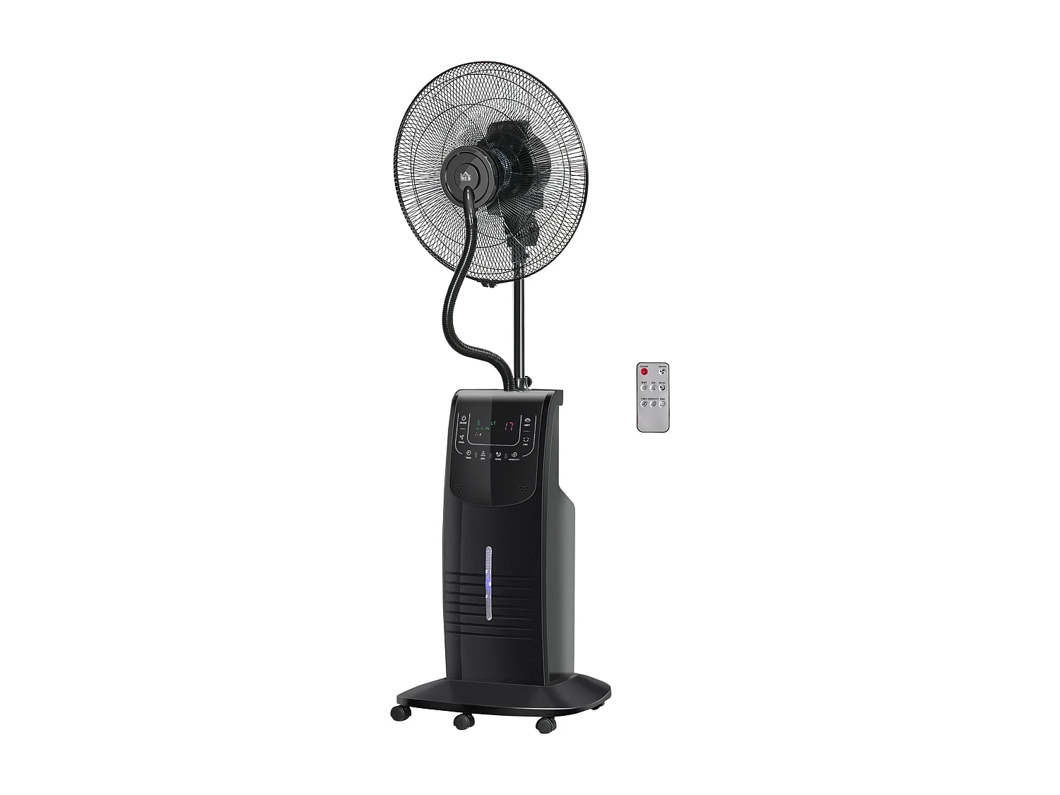 Ventilatore nebulizzatore con telecomando da 5m timer 12h e oscillazione 70°