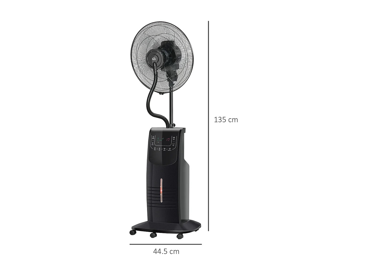 Ventilatore nebulizzatore con telecomando da 5m timer 12h e oscillazione 70°