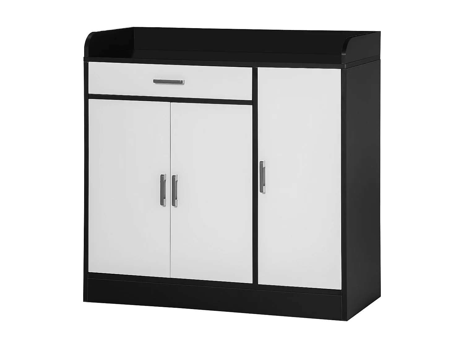 Mobiletto da cucina moderno in mdf con 2 armadietti
