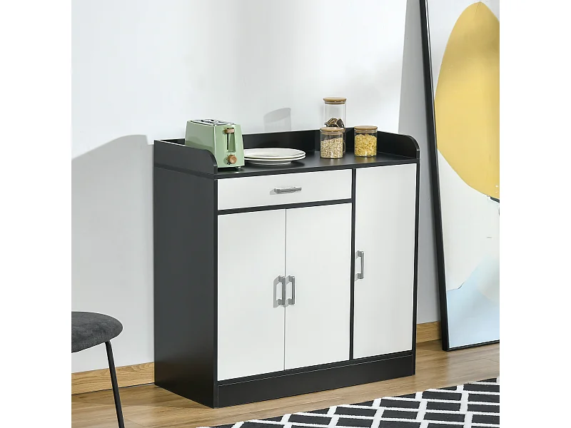 Mobiletto da cucina moderno in mdf con 2 armadietti