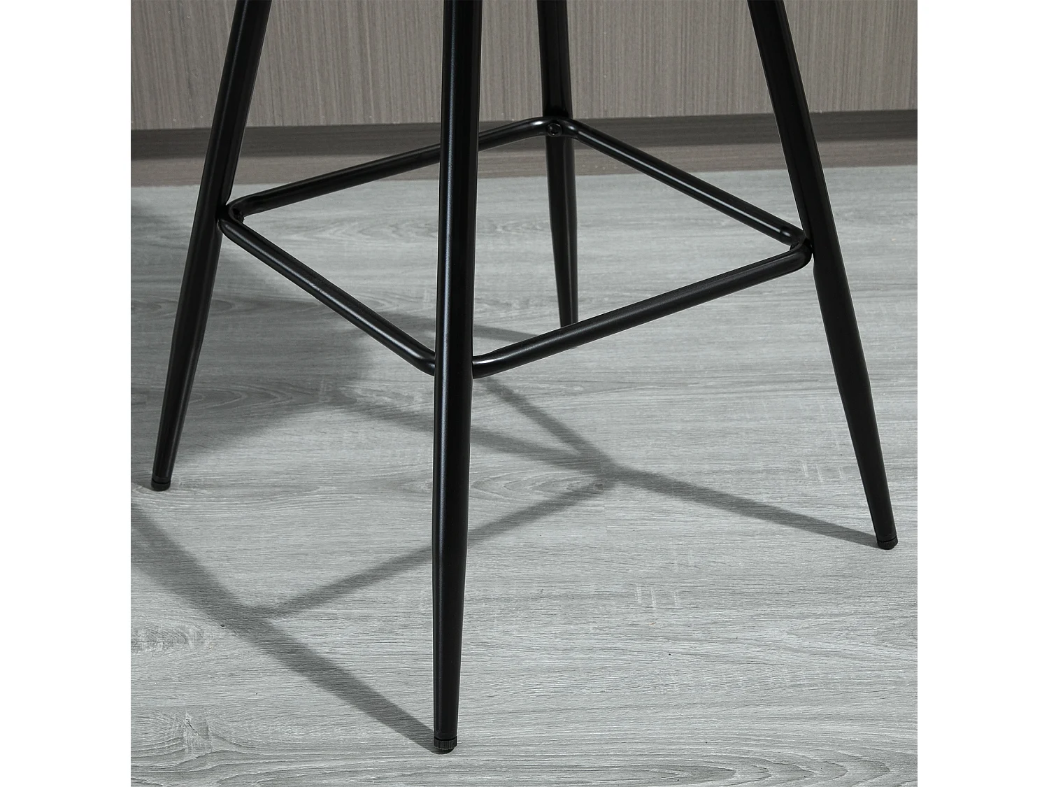 Set 2 sgabelli da bar stile nordico metallo velluto blu