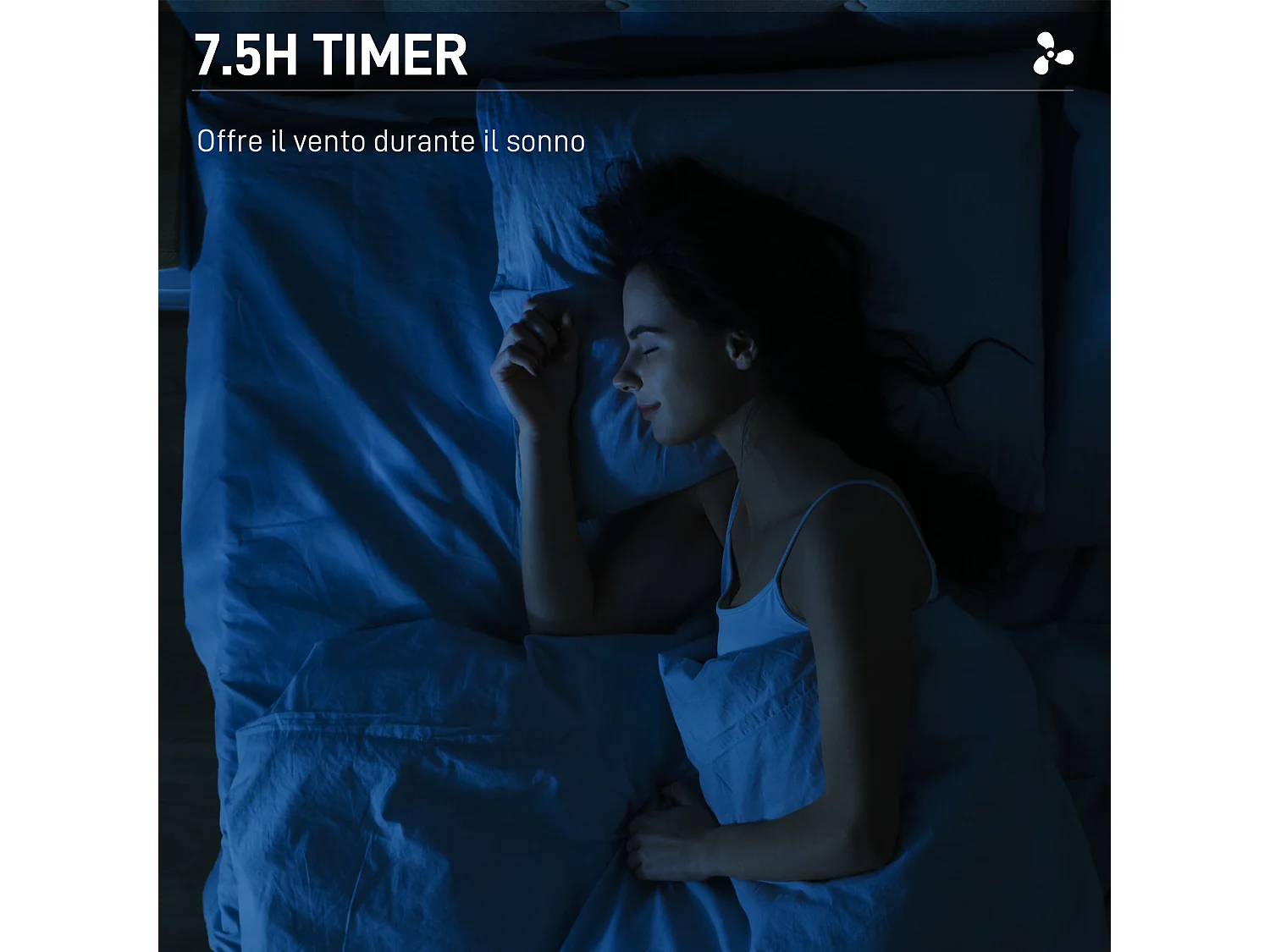 Ventilatore nebulizzatore con serbatoio 3l timer, 3 modalità e 3 velocità